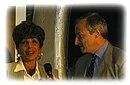 Jim Rosenthal and Shirley Bassey